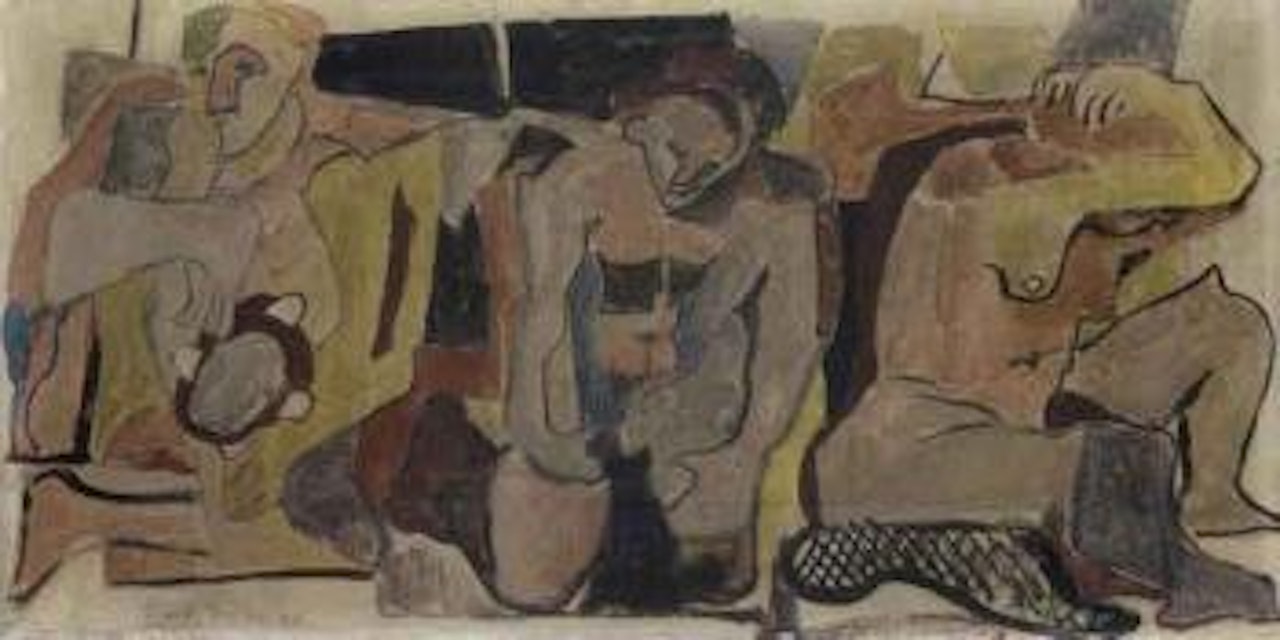 Three figures by Emil Filla