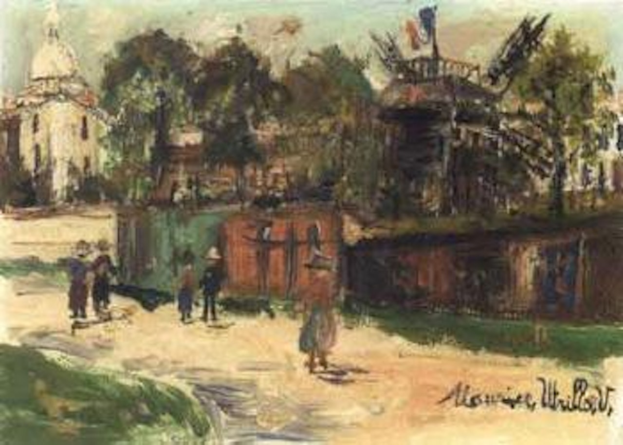 Moulin de la Galette et Sacre-Coeur by Maurice Utrillo