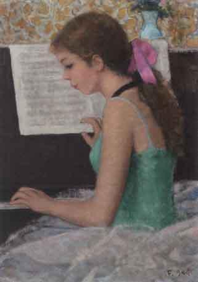 Ballerine au piano by François Gall