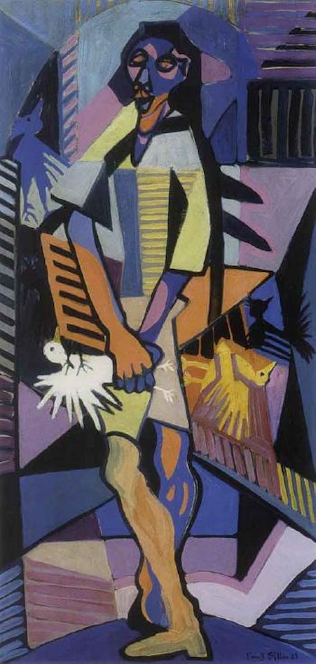 Figure and birds by Emil Filla