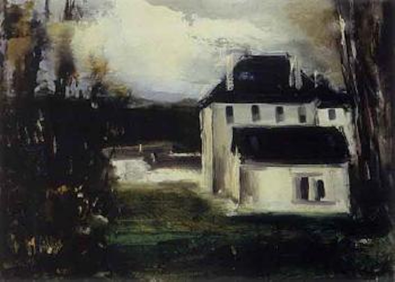 Paysage a la maison blanche by Maurice de Vlaminck