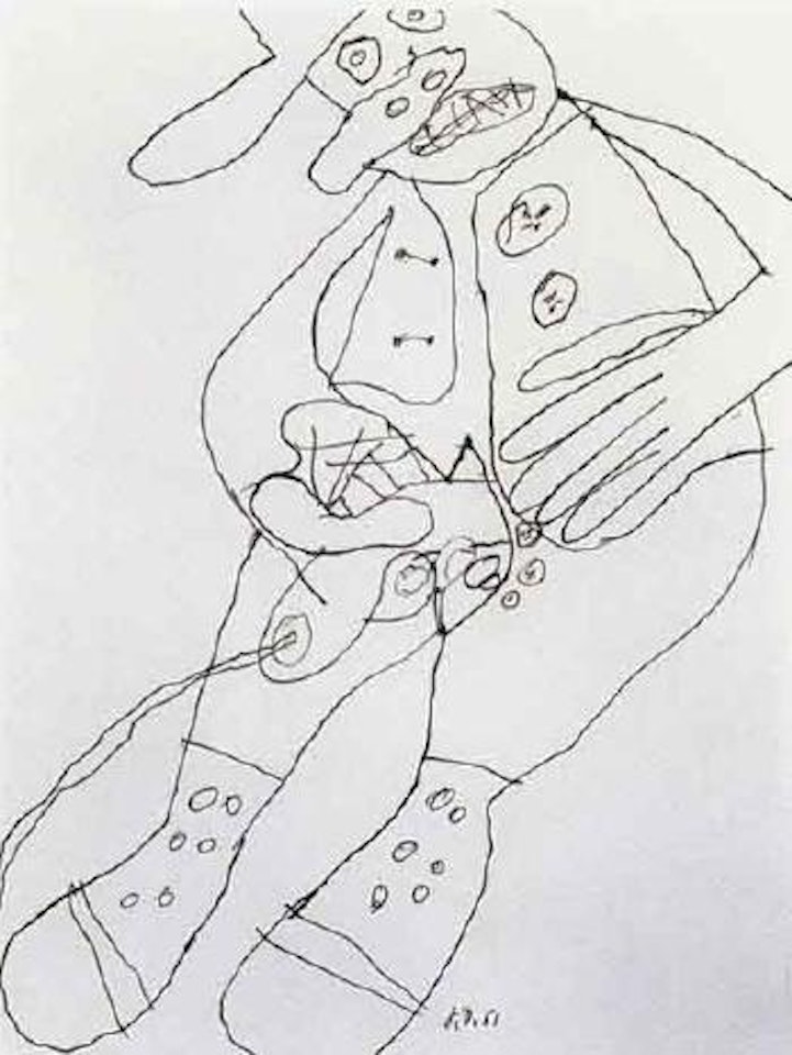 Pisseur a gauche III by Jean Dubuffet