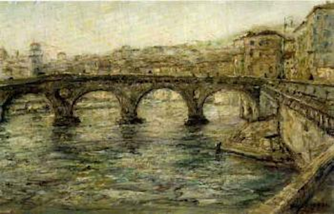 Florence with view of the Arno by Otto Pippel
