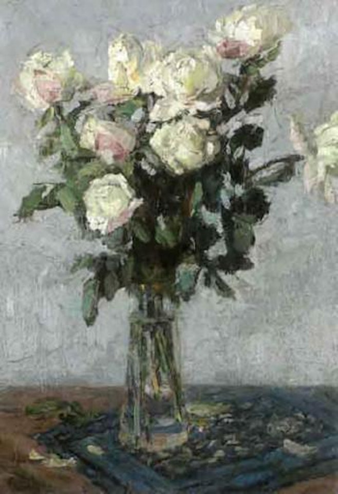 Still life of flowers by Edward Cucuel