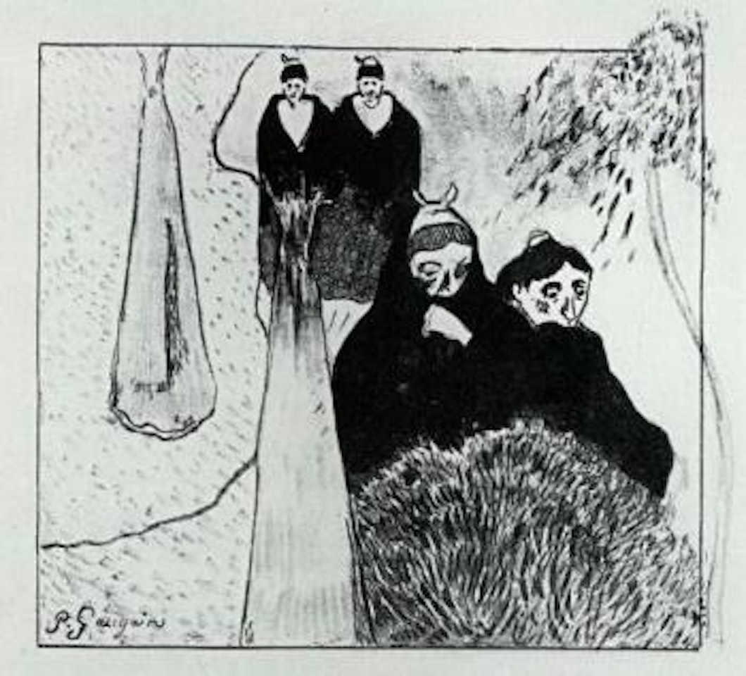 Les vieilles filles a Arles by After Paul Gauguin