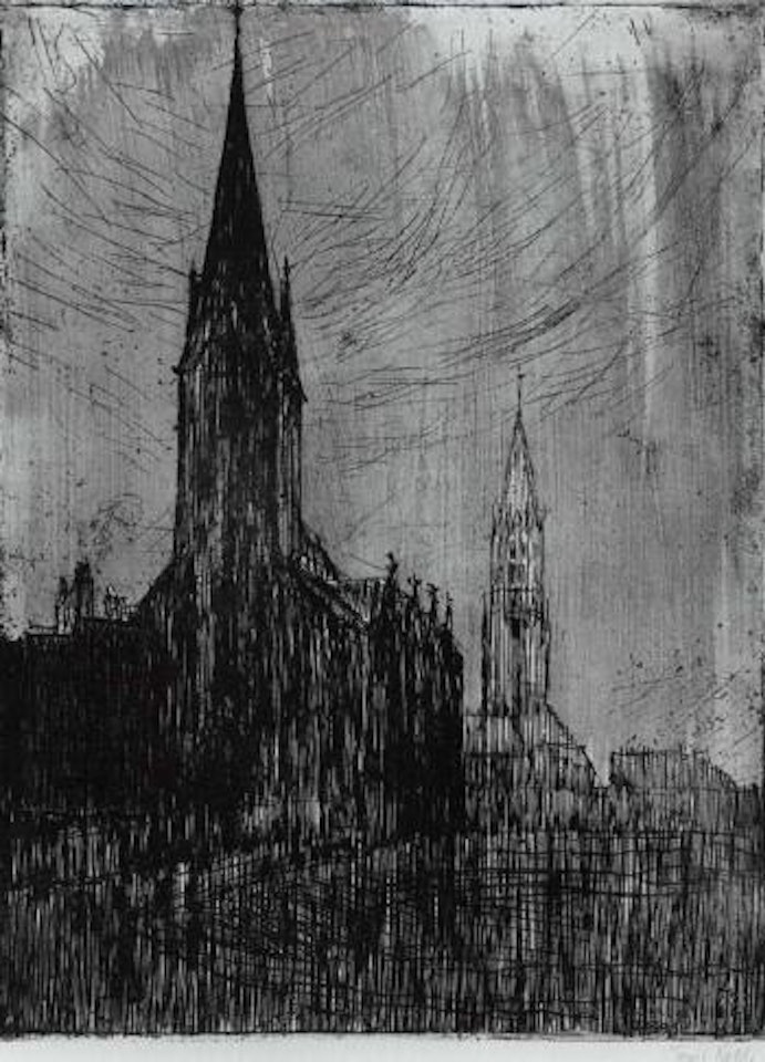 Petri and Jakobi churches, Hamburg by Emil Nolde