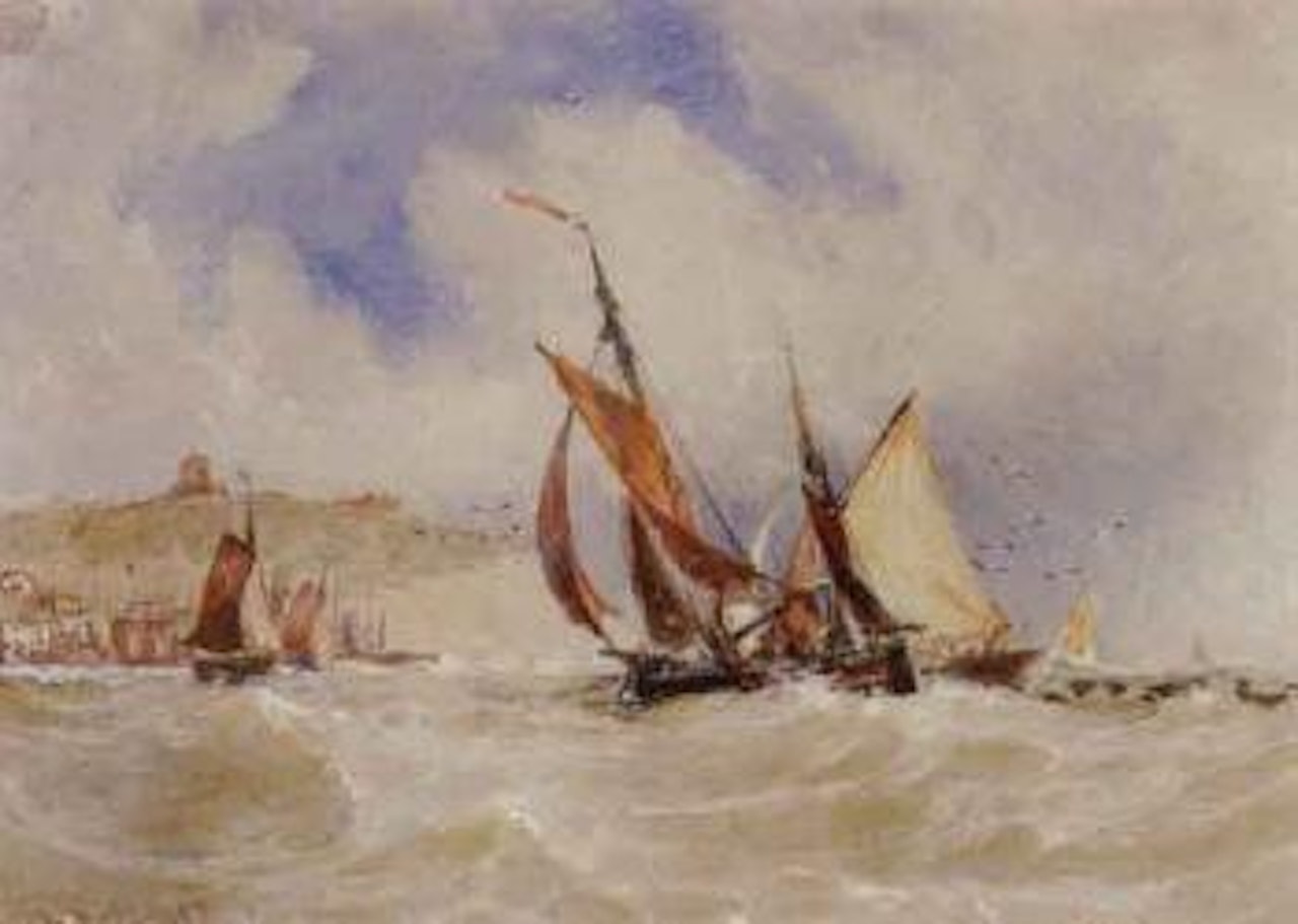 Off Scarborough by Thomas Bush Hardy