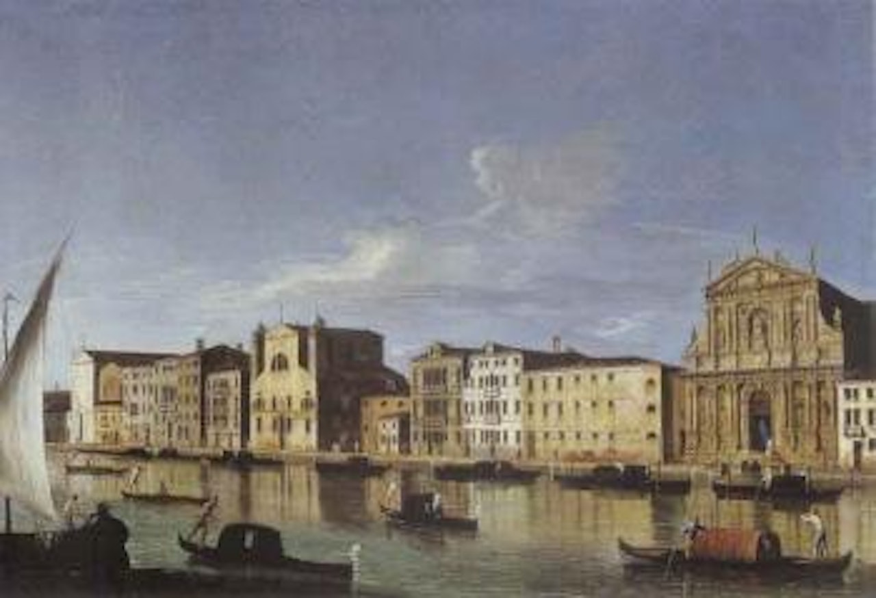 View of of the Canal Gesu' in Venice by Apollonio Domenichini