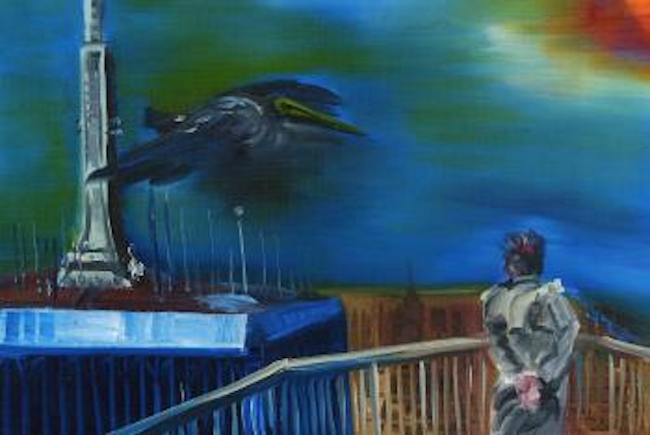 World Trade Center-appearance, NY by Rainer Fetting