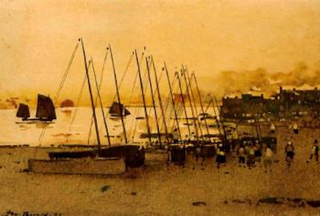 Arbroath harbour by James Watterson Herald