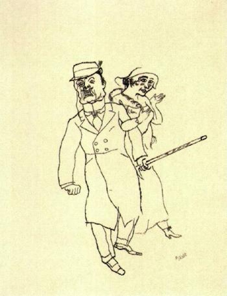 The walk. The arrest by George Grosz