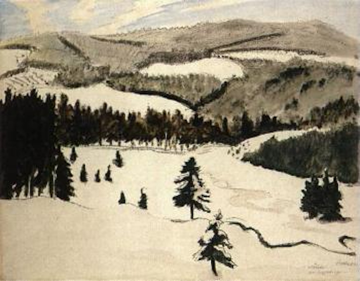 Erzgebirge Forest by Erich Heckel