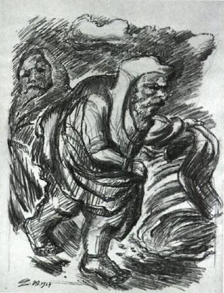 Prophet. Self-portrait by Ludwig Meidner
