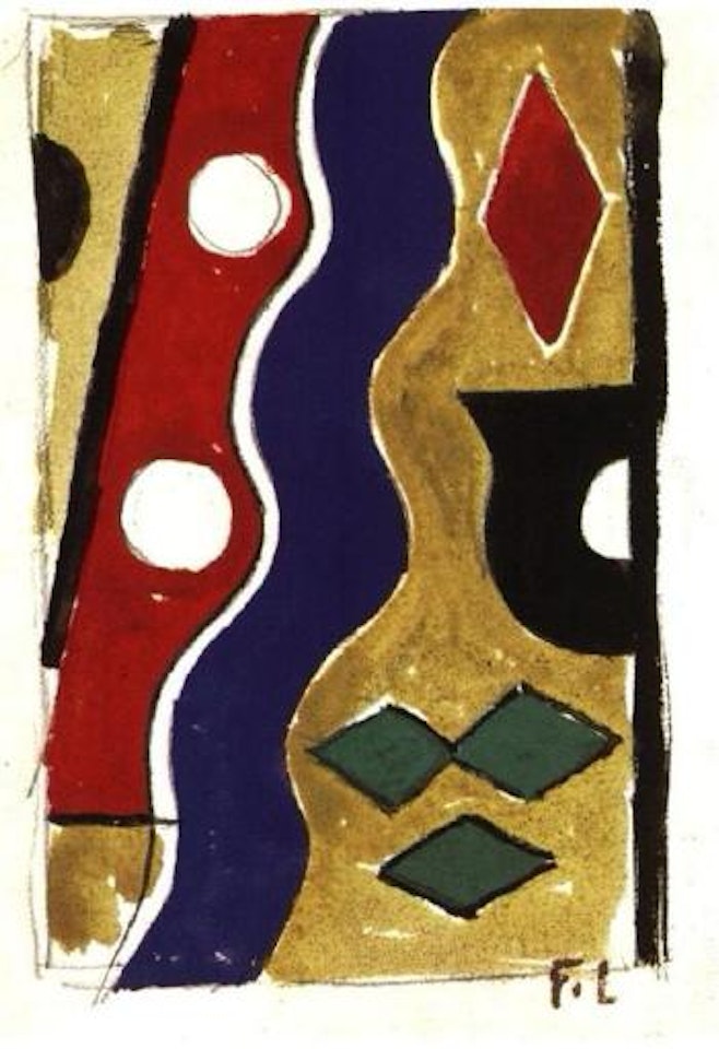 Abstract composition. Abstract composition by Fernand Leger