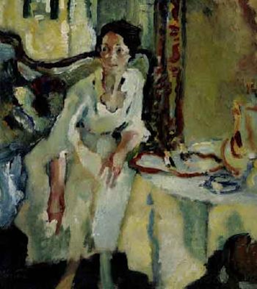 At the tea table by Leo Putz