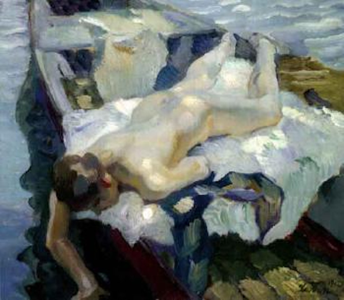 Nude in punt by Leo Putz