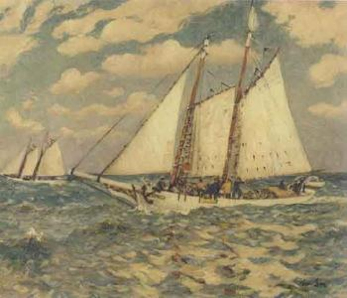 Ships at sea by Hayley Lever