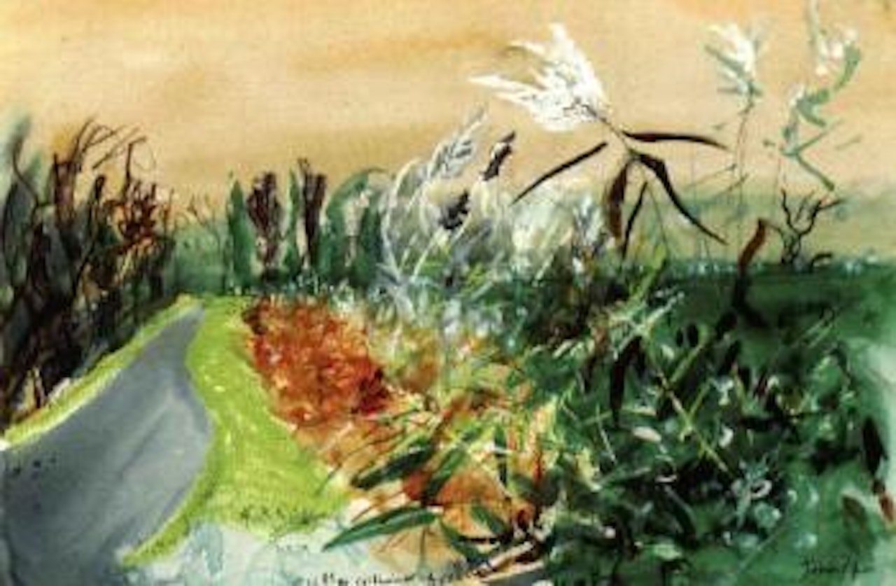 Reeds, Romney Marsh 6 by John Piper