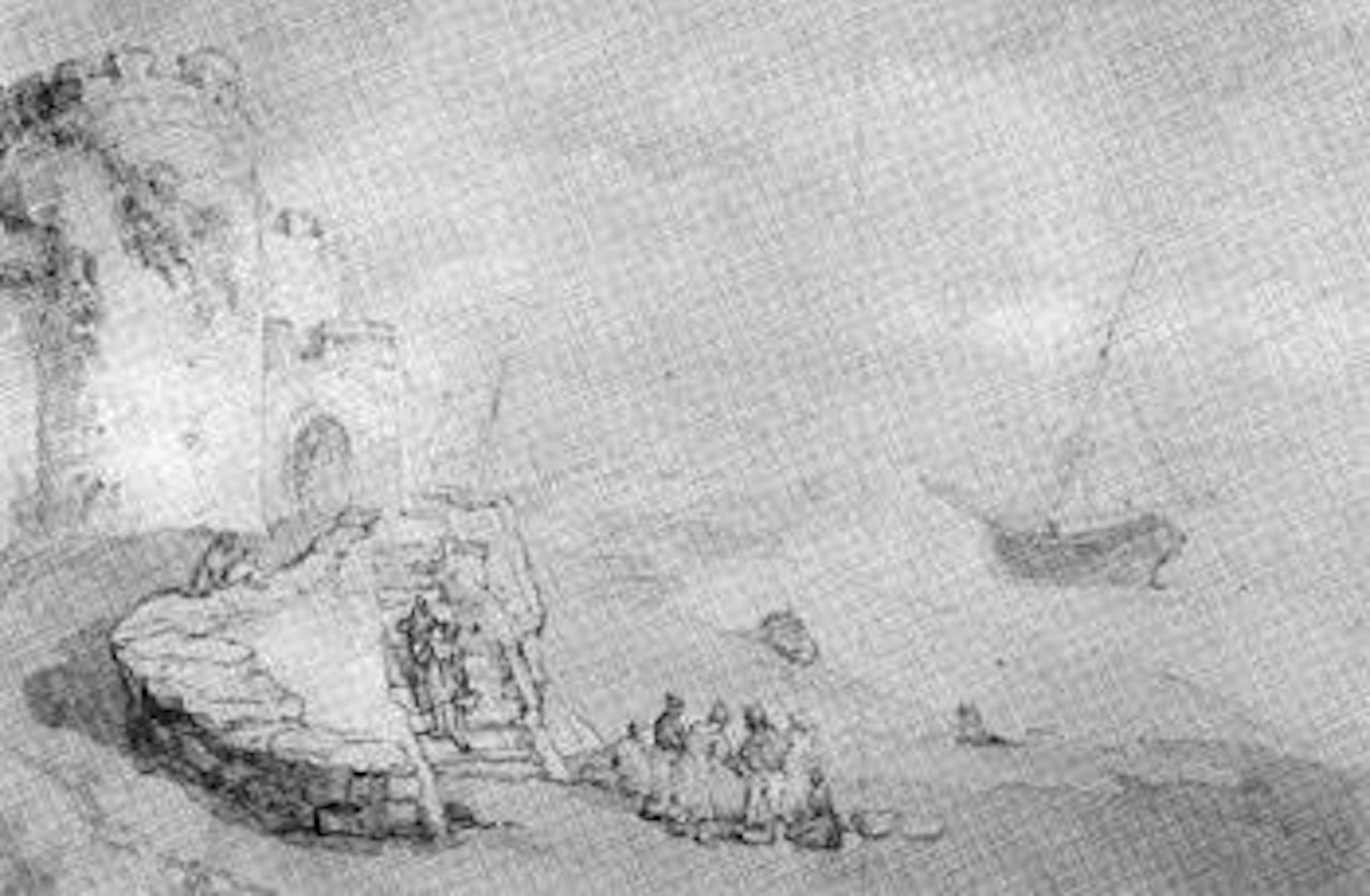 Dartmouth Castle by Thomas Rowlandson