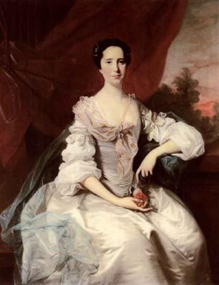Portrait of Miss Denison, wife of Jonathan Midgley of Beverley, Yorkshire by Thomas Hudson