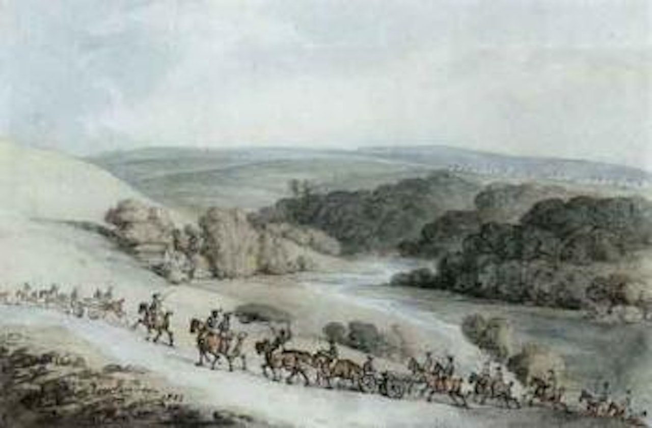 Baggage train by Thomas Rowlandson