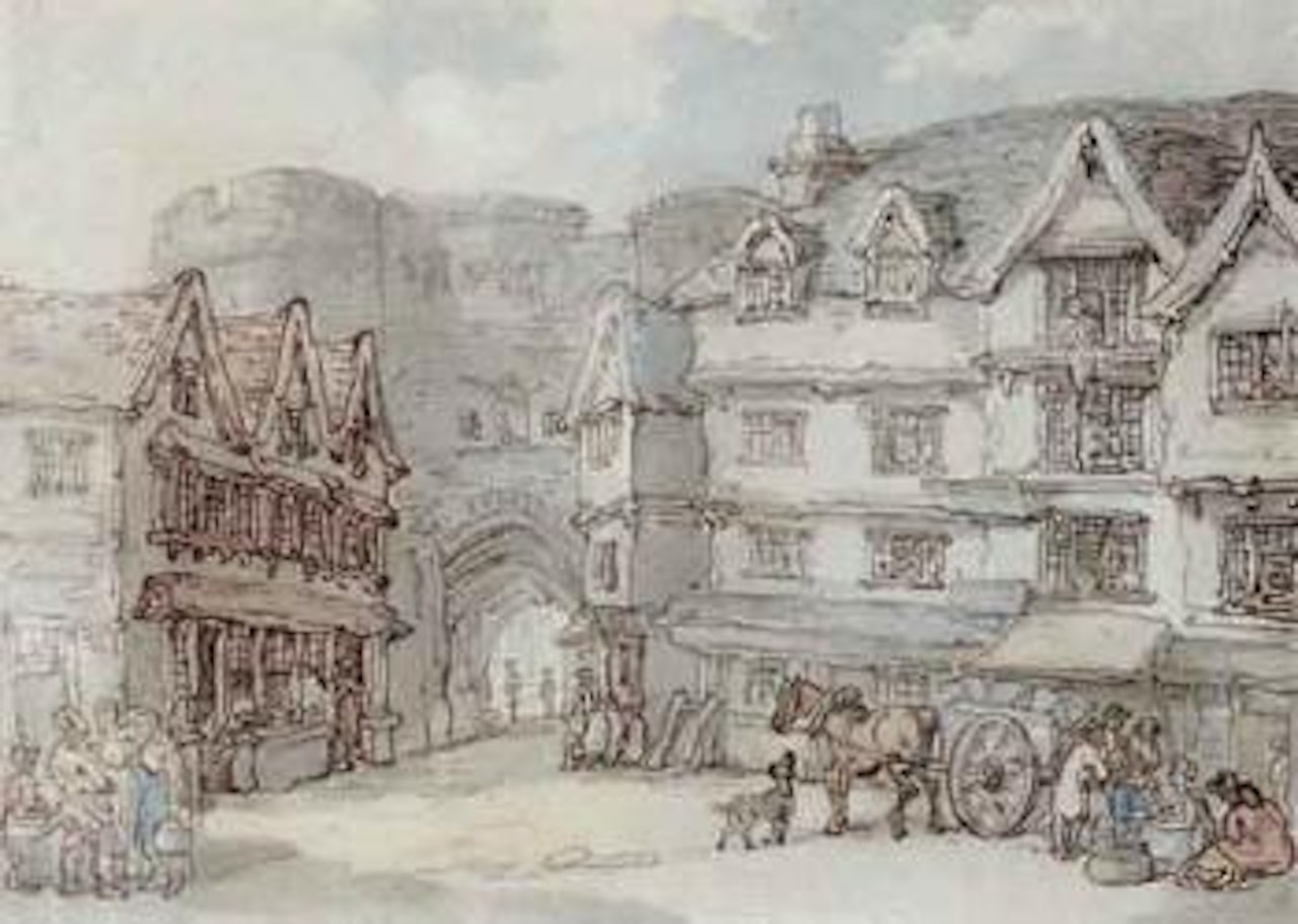 South gate, Exeter by Thomas Rowlandson