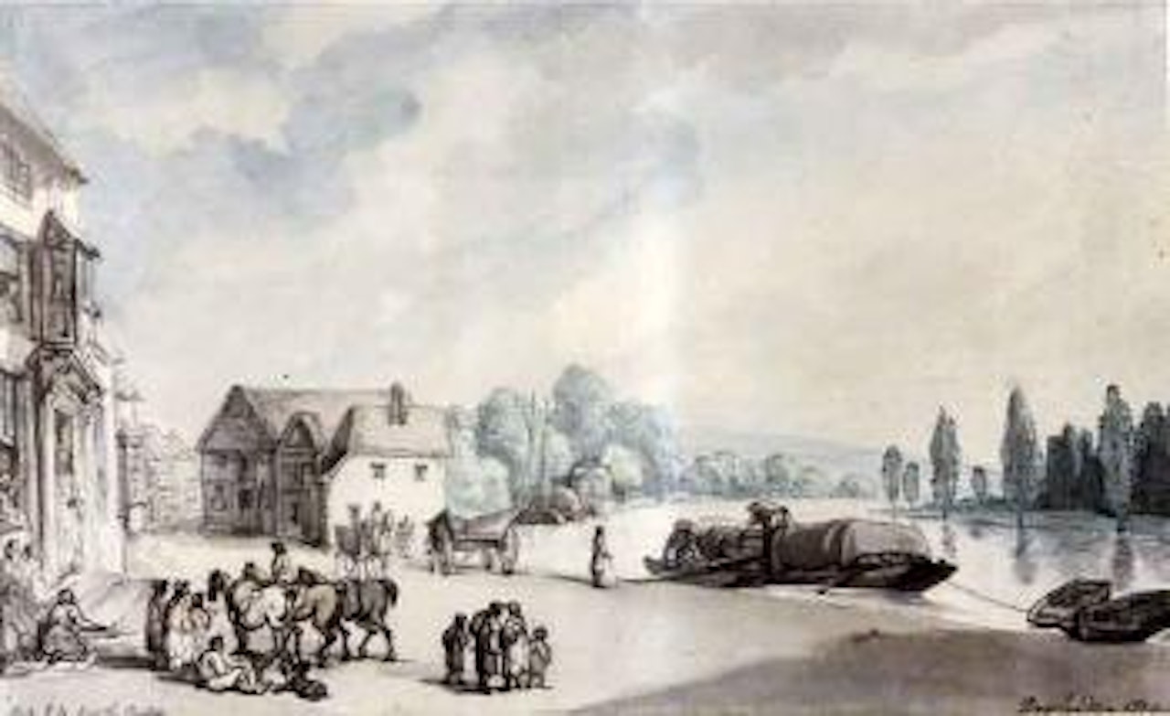 On the river at Henley-On-Thames by Thomas Rowlandson