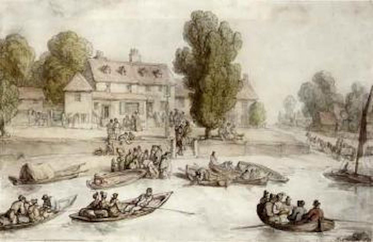 Ferry Boat Inn, Isleworth by Thomas Rowlandson