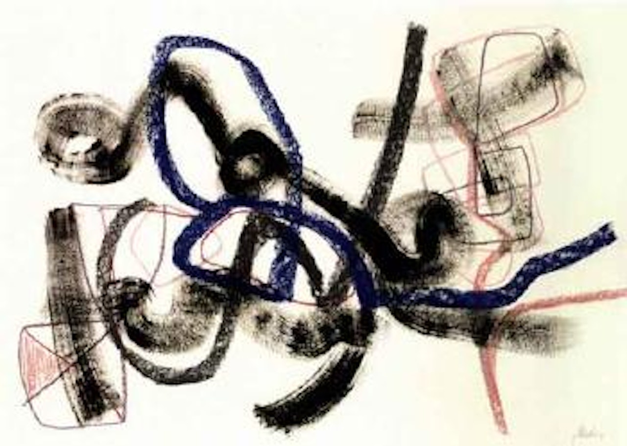 Blue loops by Fritz Winter