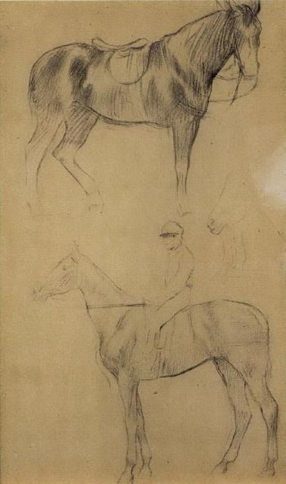 Etude de cheval et jockey by Edgar Degas