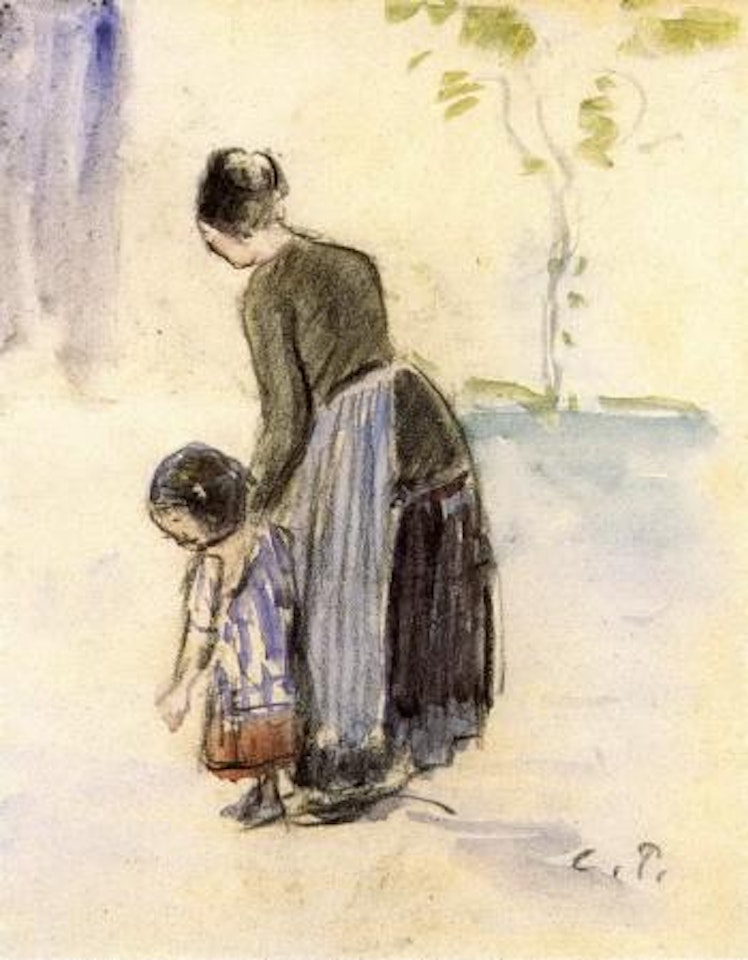Mère et enfant by Camille Pissarro