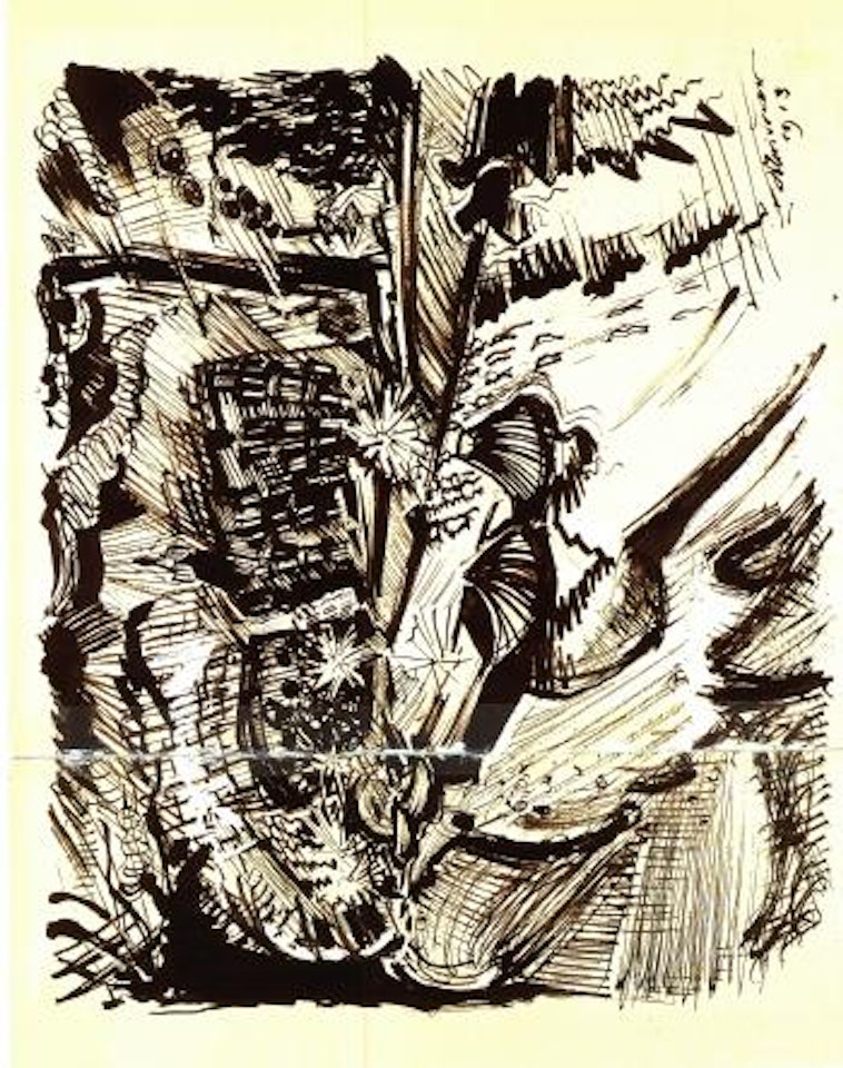 Berlin canal landscape by Ludwig Meidner