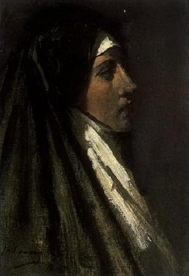 Study of a nun by John Lavery