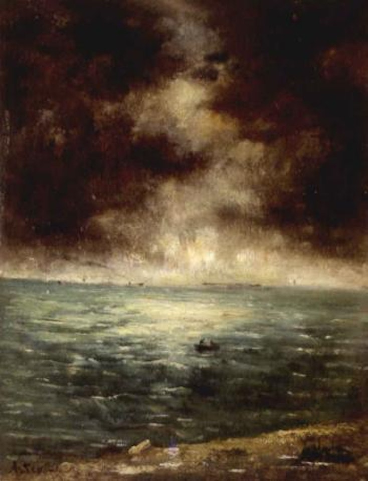 Fishing off the coast of Le Havre by Alfred Stevens