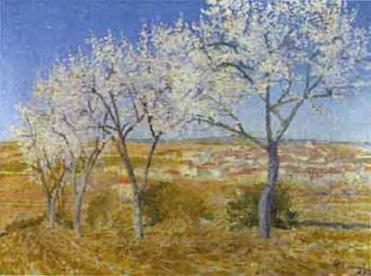 Amandiers en fleurs aux alentours de Cailhau by Achille Laugé