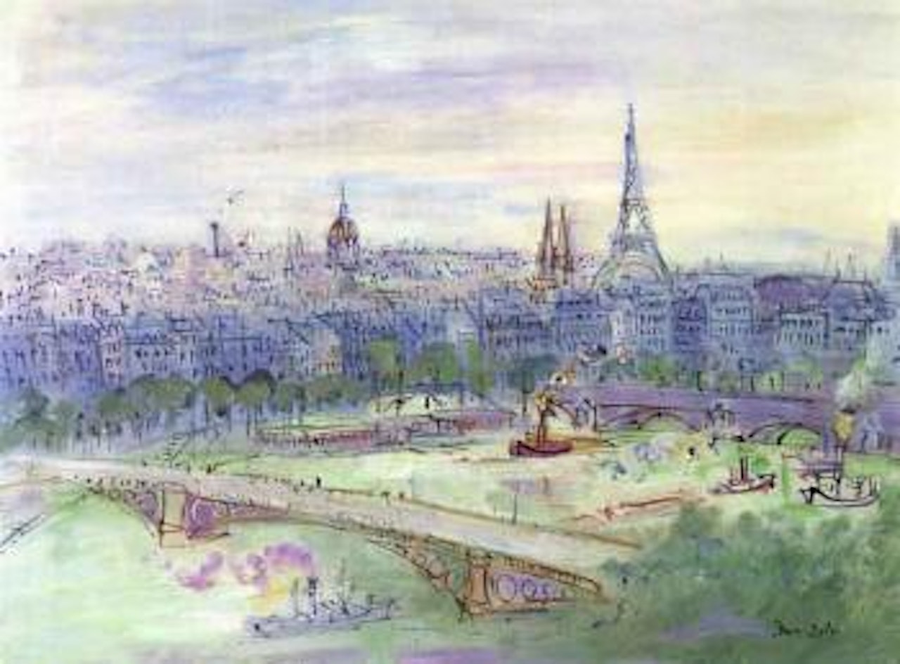 Vue de Paris, la Seine by Jean Dufy