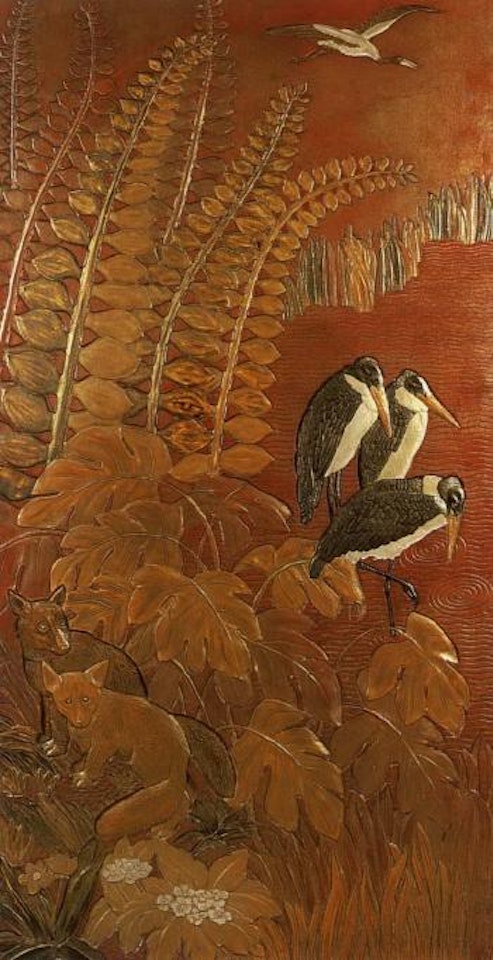 Marabouts et renards by Jean Dunand