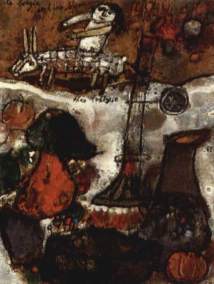 La bougie et l'ane blanc by Théo Tobiasse