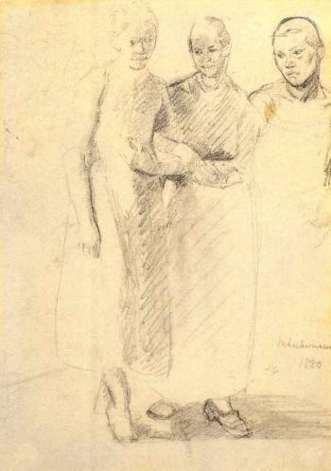 Drei frauen by Max Liebermann
