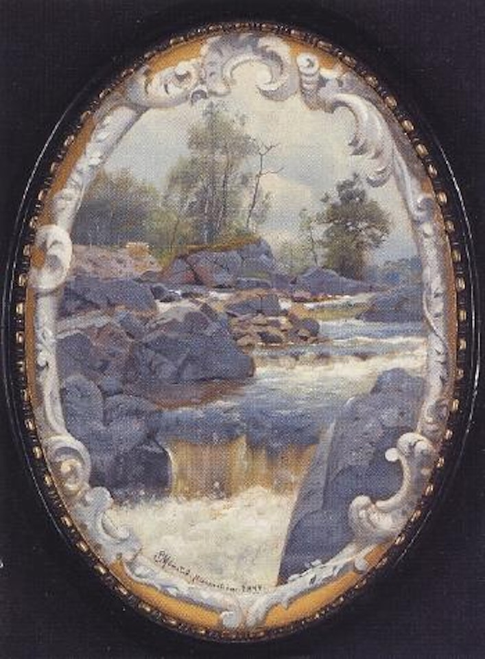 View of Nissas river by Peder Mork Monsted