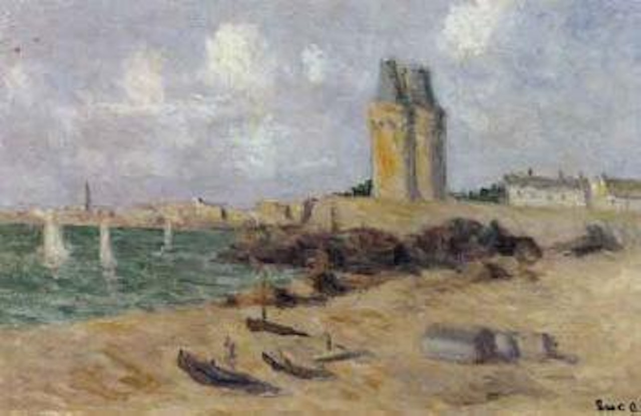 Plage de Saint-Servan, soleil d'ete by Maximilien Luce