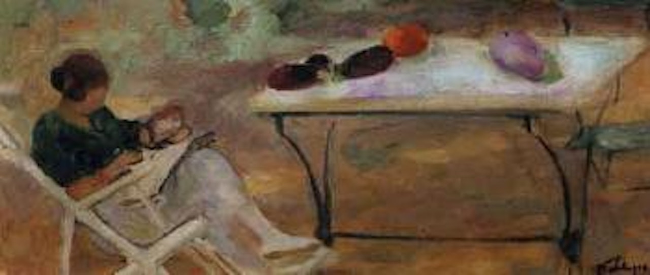 Femme sur la terrasse by Henri Lebasque