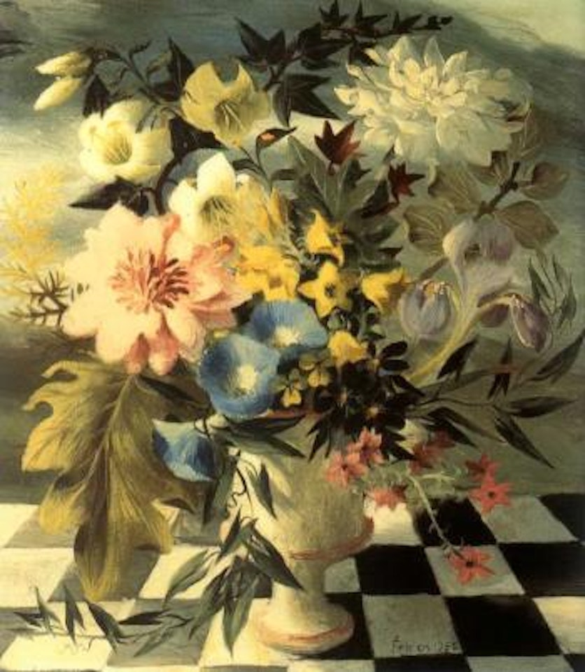 Vase of flowers by Mary Fedden