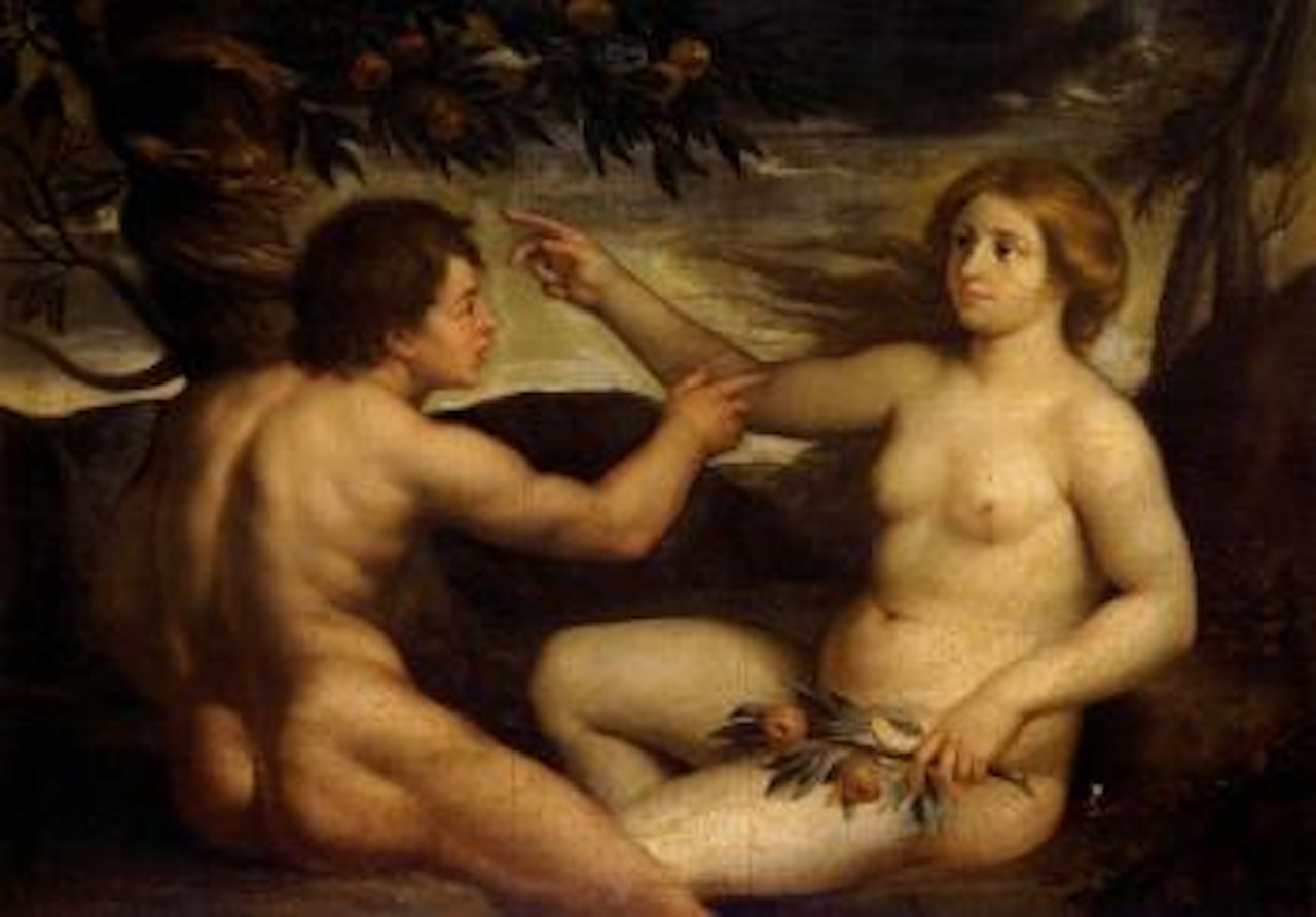 Adam and Eve by Roman School
