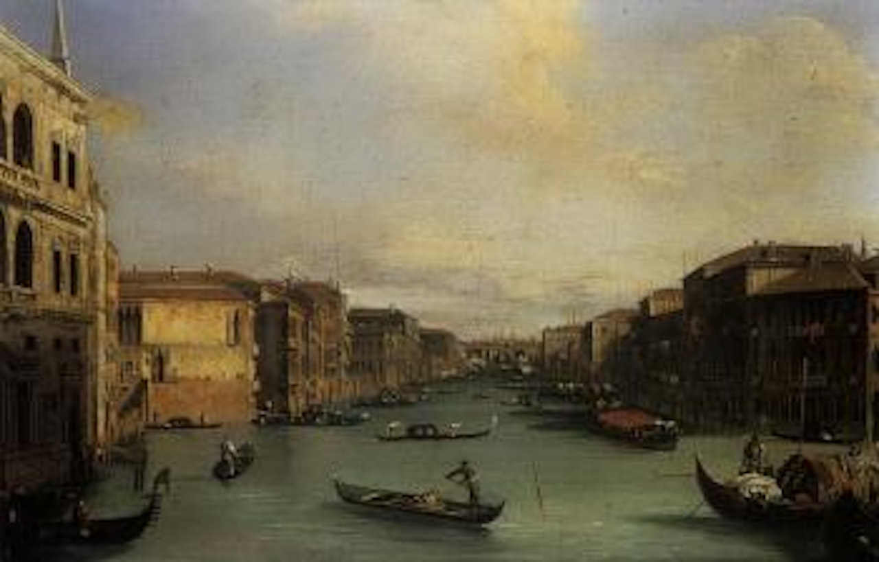Vue du Grand Canal avec le Pont du Rialto by Giuseppe Bernardino Bison
