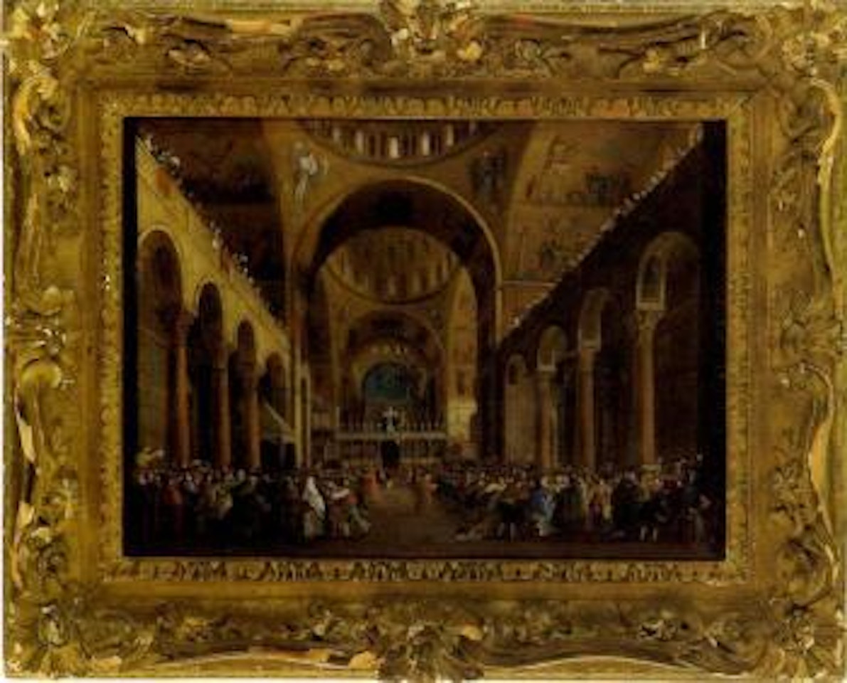Arrival of the doge in San Marco, Venice by Giuseppe Bernardino Bison