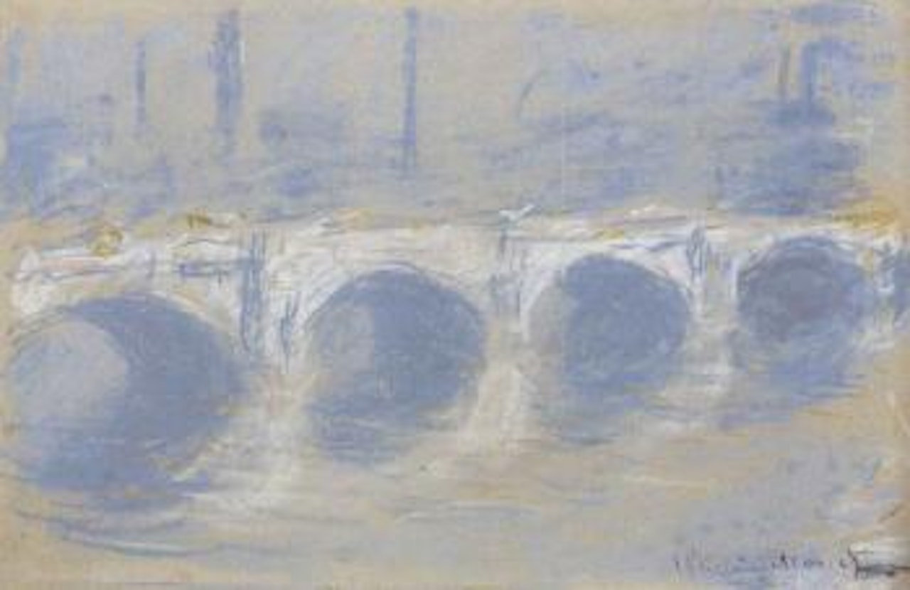 Le pont de Waterloo, Londres by Claude Monet