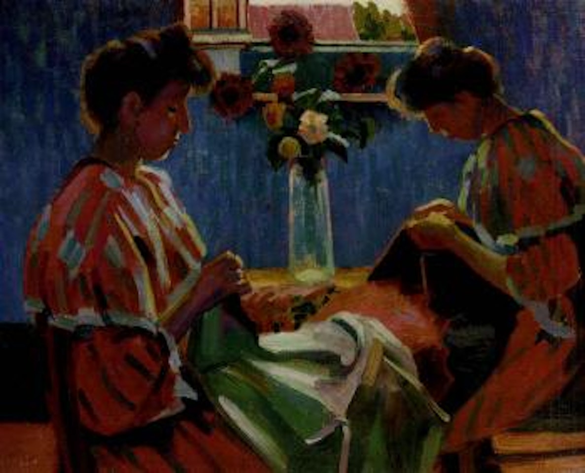Les couseuses by Auguste Herbin