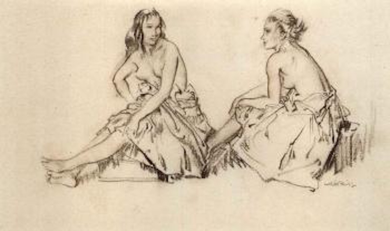 Miriam and Abigail by William Russell Flint