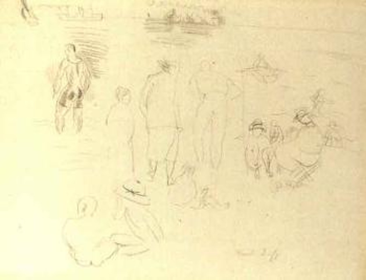 Personnages au bord de la mer by Raoul Dufy